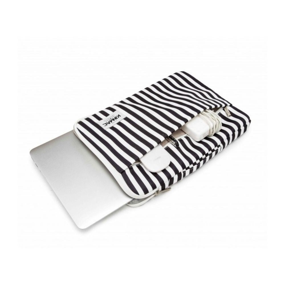 Kinmac Vertical Design Sleeve KMS406-444 Black Stripe, Full Protection & Water-resistant