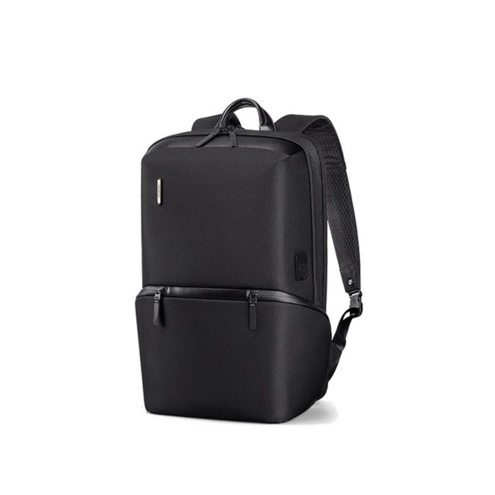 Kingsons Premium Leather Backpack KS3246W Black, Water-resistant, Light Weight