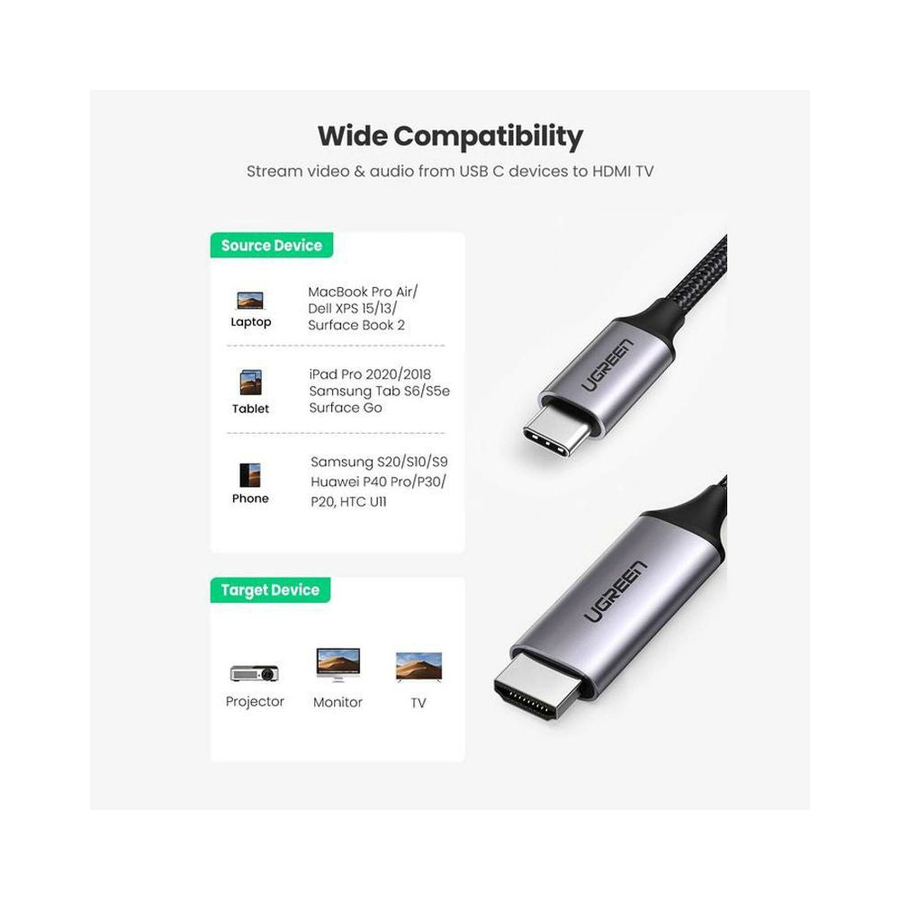 Ugreen USB-C To 4K HDMI 1.5M - 50570