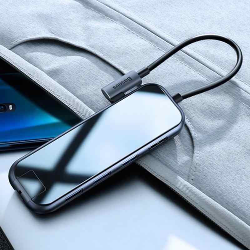 Baseus UCN3275 Type-C USB 3.0 HUB USB3.0 4K/HD RJ45 PD Charging Adapter