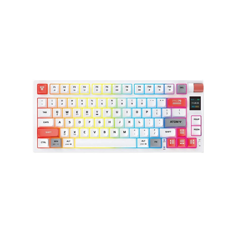 Fantech MK917 ATOM PRO79, 3 Modes: Bluetooth, Wirele  & Wired, Built-in Battery, Mechanical Gaming Keyboard (Blue Switch)