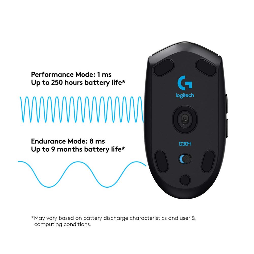 Logitech G304 LIGHTSPEED Black - Wireless Gaming Mouse