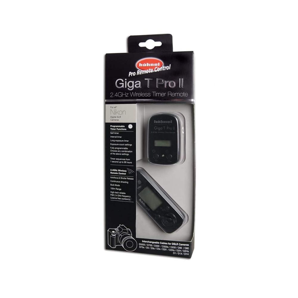 Hahnel Giga T Pro II 2.4GHz Wireless Timer Remote for Nikon and Available For Canon