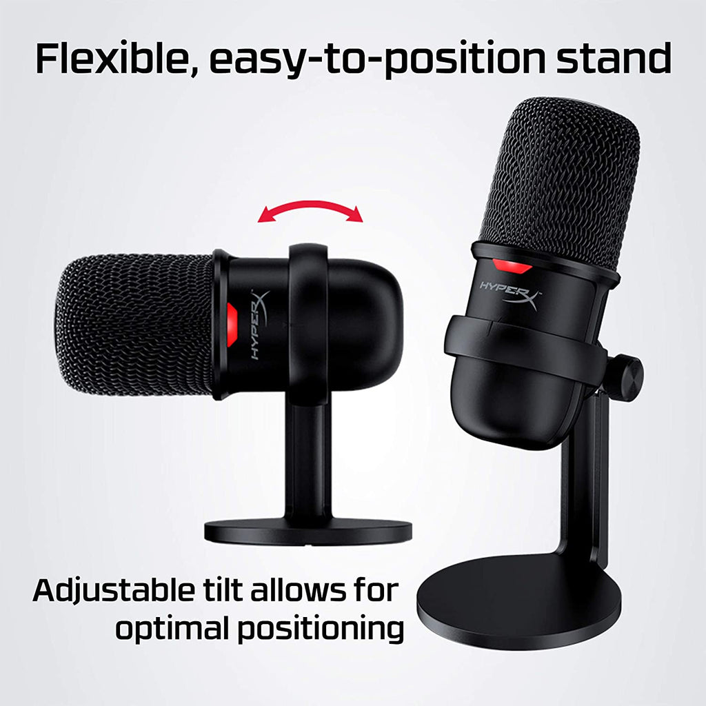 HyperX SoloCast – USB Condenser Gaming Microphone, for PC