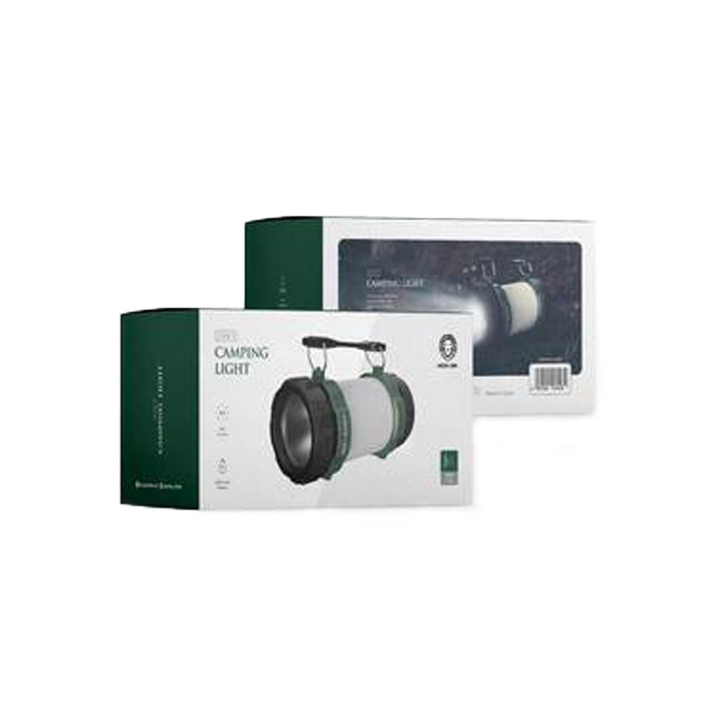 Green Lion 2 in 1 Camping Light 3000mAh 500lm - Black/White/Green