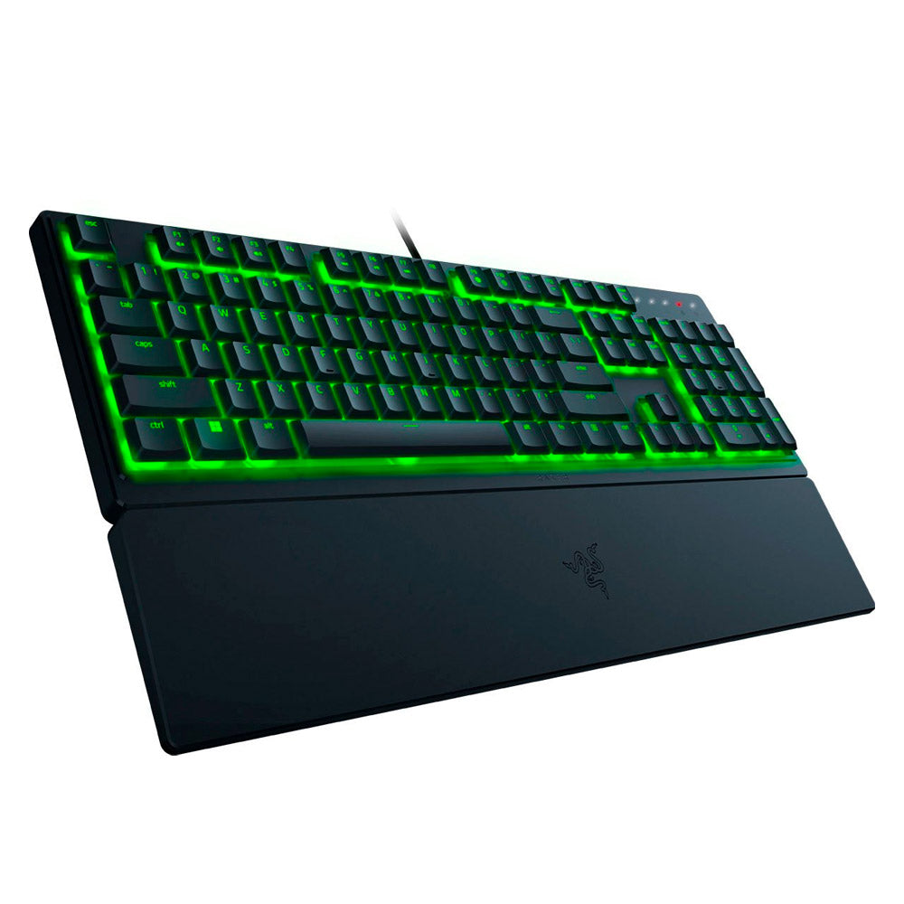 Razer-Ornata V3 X Full-Size Wired Membrane Gaming Keyboard with Chroma RGB Backlighting - Black