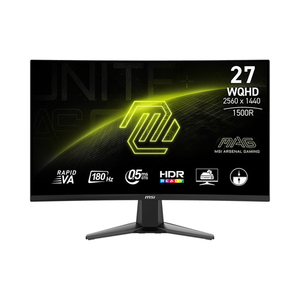 MSI MAG 27CQ6F 27" WQHD 180Hz Gaming Monitor – Ultra-Smooth Performance for Competitive Gamers