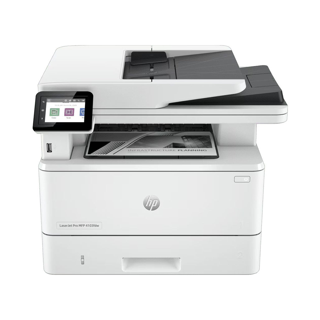 HP Printer Laserjet Pro MFP 4103fdw 4 In 1 Color Usb, Network, Wifi, Fax 2Z629A- 151A