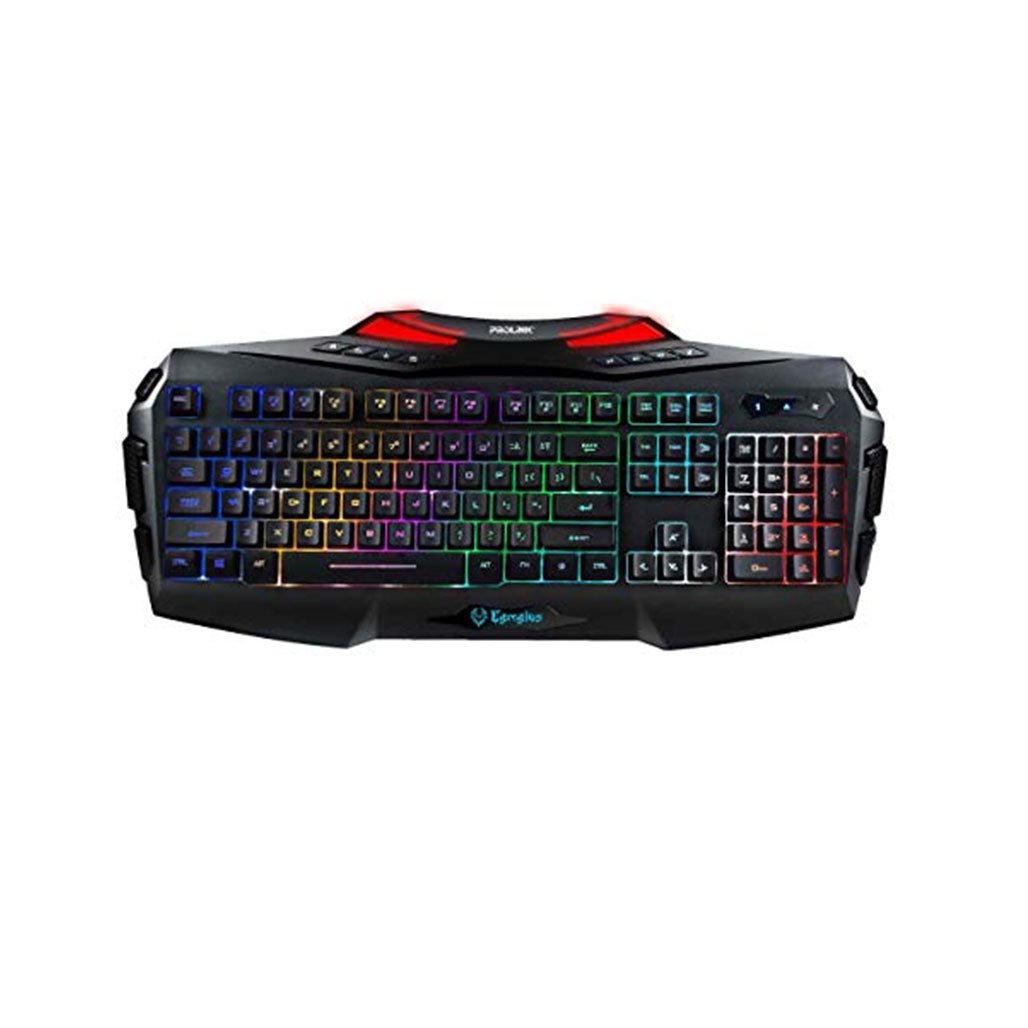 Prolink EGREGIUS Full-Size Wired Gaming Keyboard with Multi-Color LED Backlighting | PKGM9301