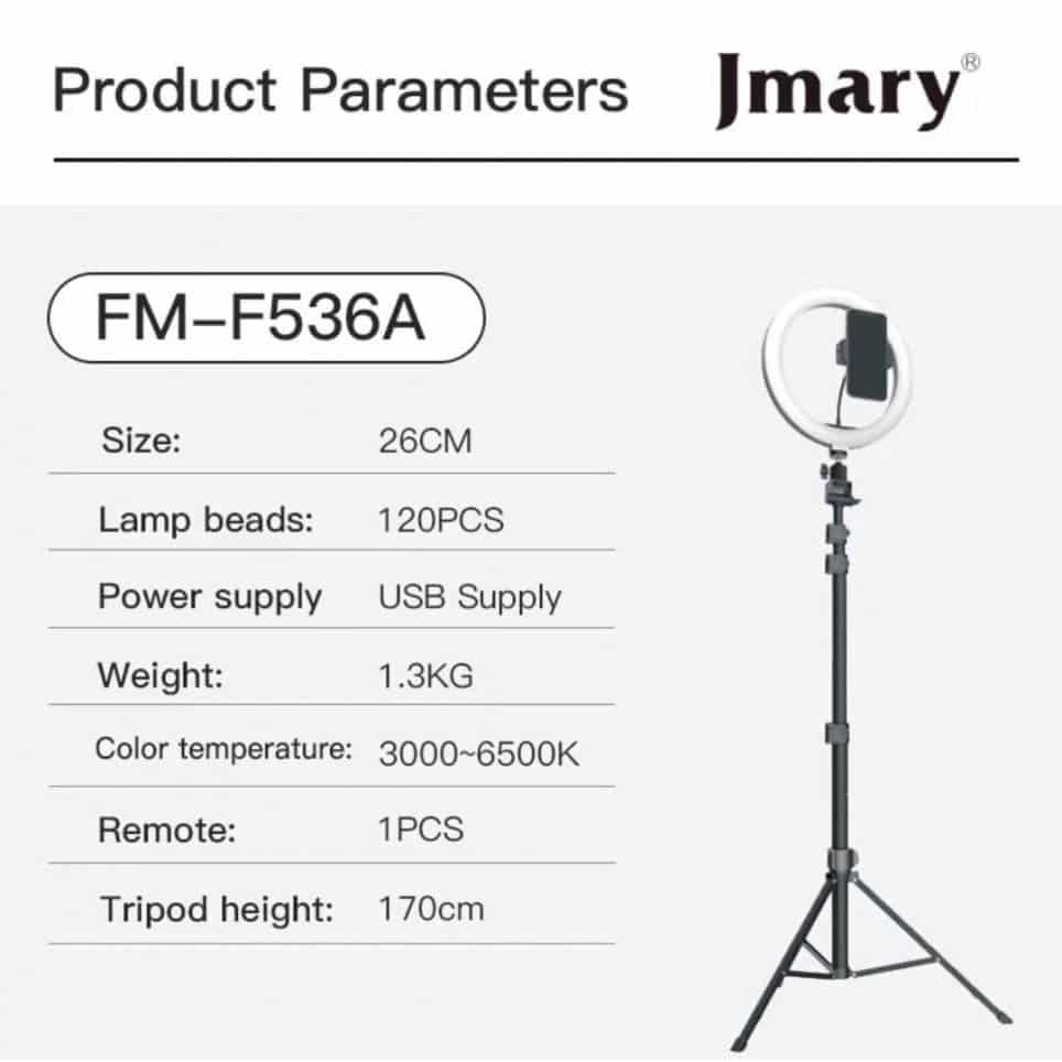 Ring Light JMARY FM-536A LIVE LED - Dslr Zone RingLight