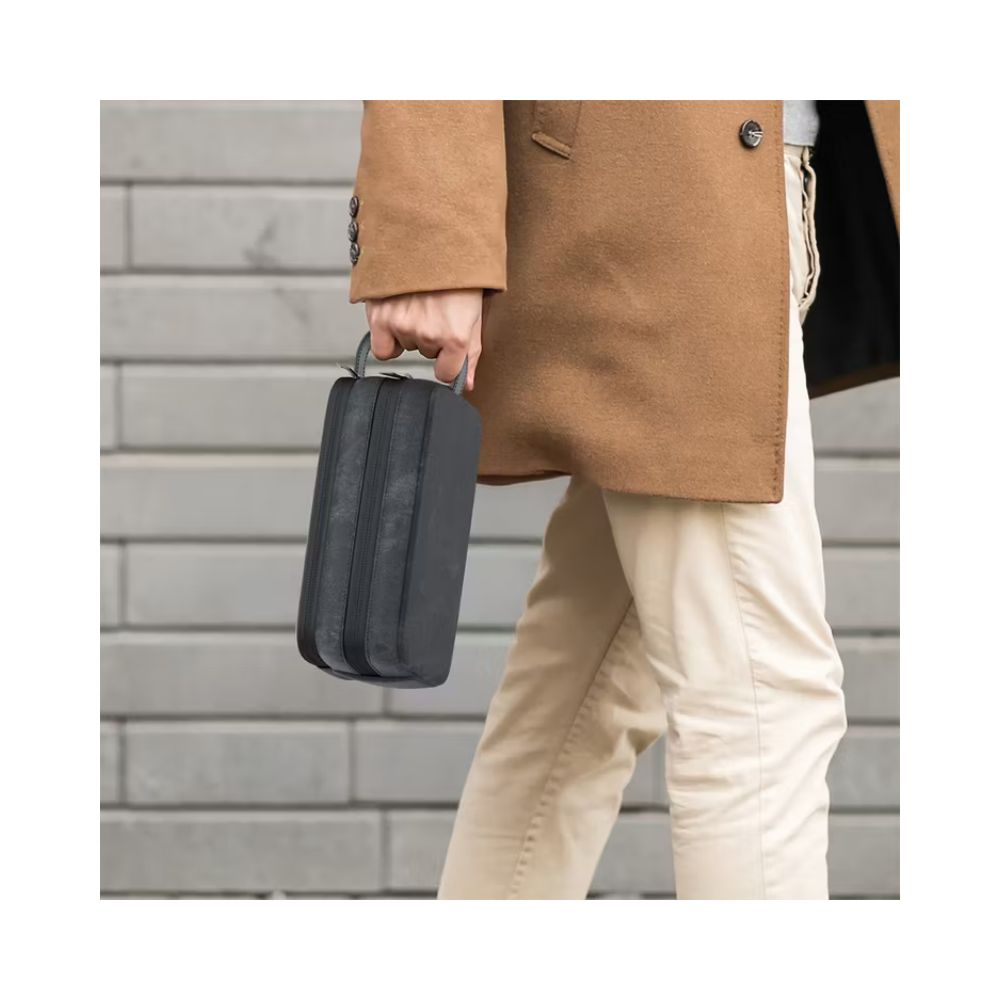 Green Lion Tirana Travel Pouch with Leather Strip