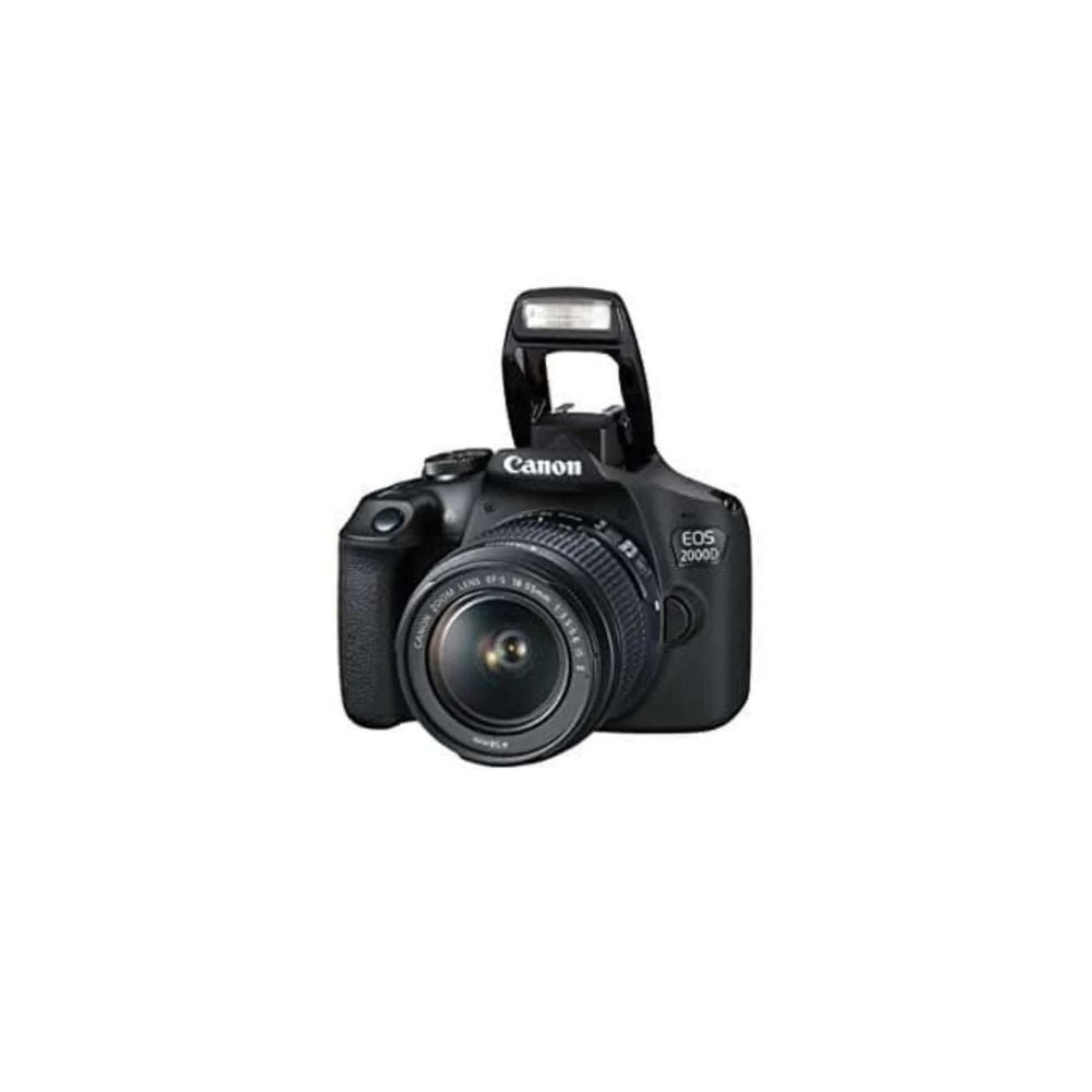 Canon EOS 2000D 24MP Digital SLR Camera (Black) + 18-55mm III Lens