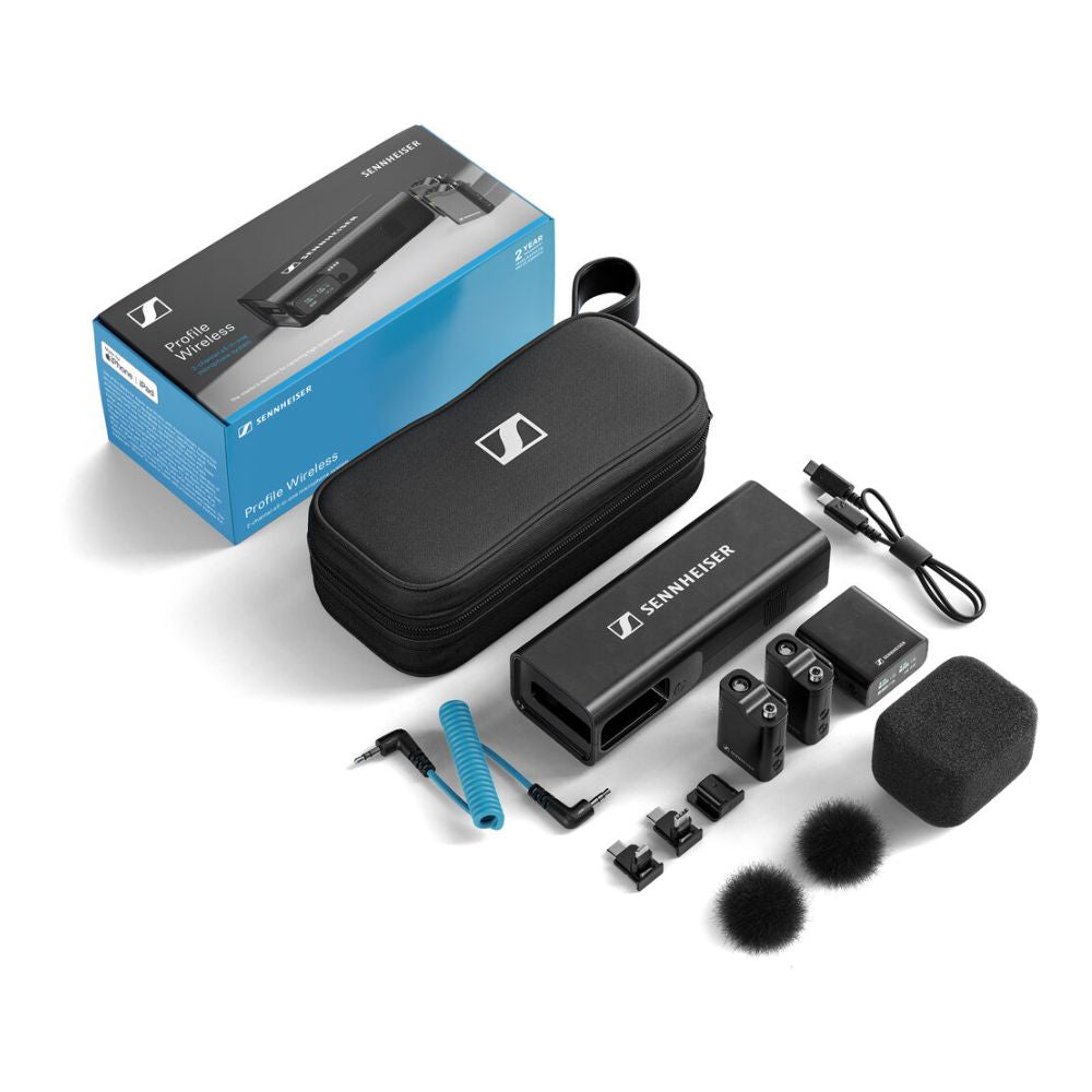ennheiser Profile 2-Person Clip-On Wireless Audio System/Recorder for Camera & Smartphone (2.4 GHz)