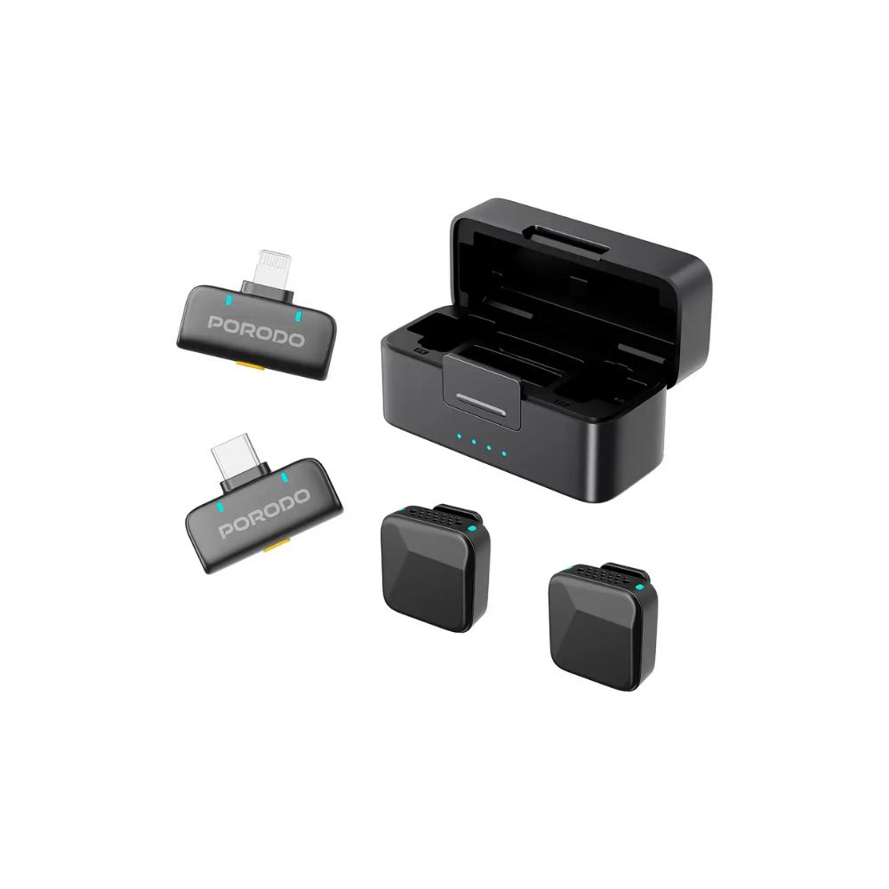 Porodo Orion Lavalier Microphone USB-C & Lightning