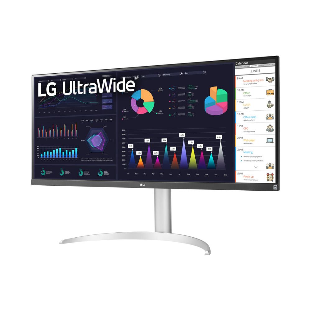 LG 34WQ650-W 34 Inch UltraWide FHD VESA DisplayHDR 400 AMD FreeSync™ IPS Monitor with USB Type-C