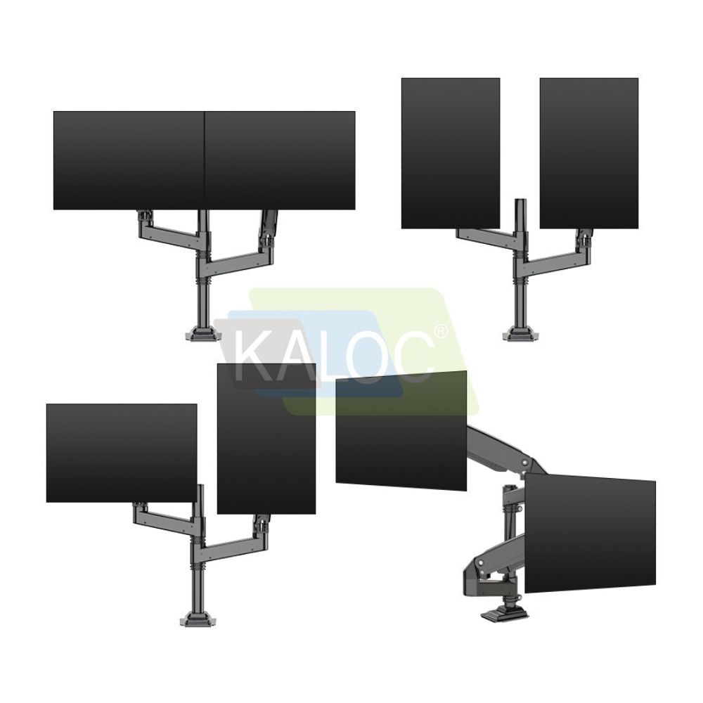 Kaloc DH200 H2 Adjustable Dual Monitor Arm