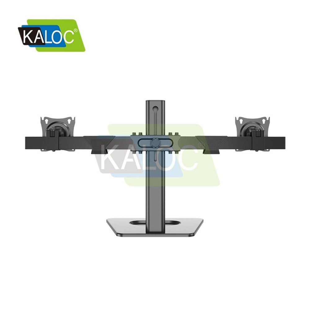 KALOC DZ220T Adjustable Horizontal Dual Monitor Arm, for Screens 17 to 27 Inches