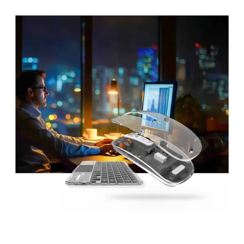 Green Lion Transparent Duo Wireless Keyboard & Mouse