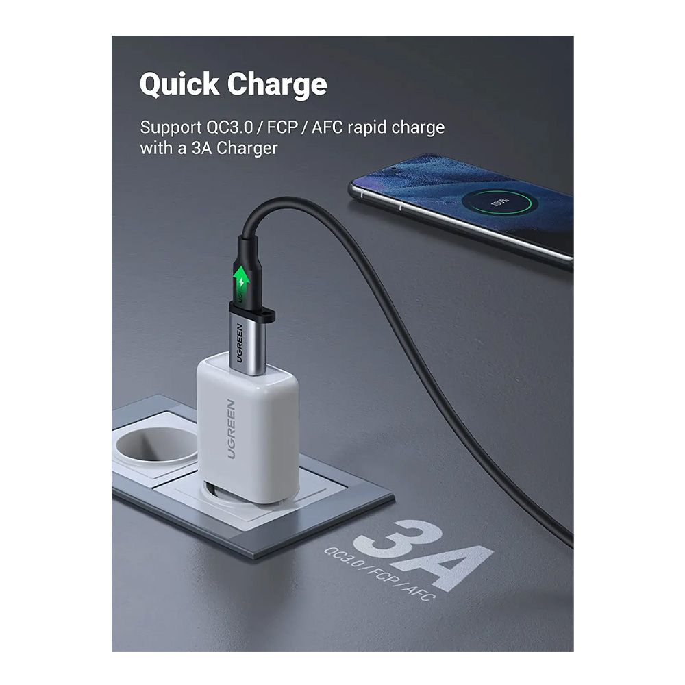 UGREEN USB-C Female to USB-A 3.0 Male Adapter, Support Charging & Data Sync - US276 50533