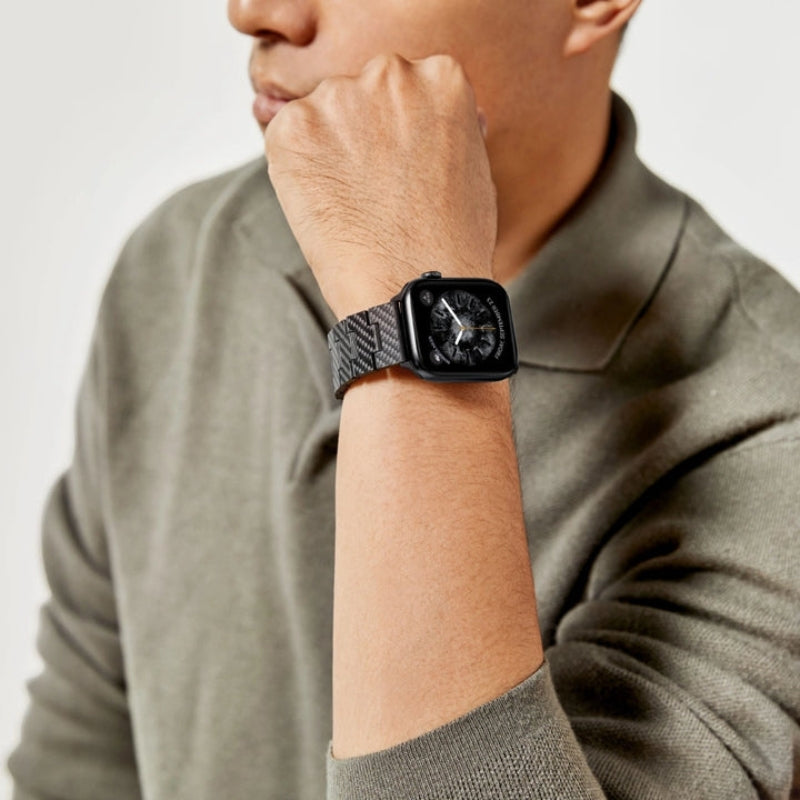 PITAKA Apple Watch Carbon Fiber Watch Band (Modern)