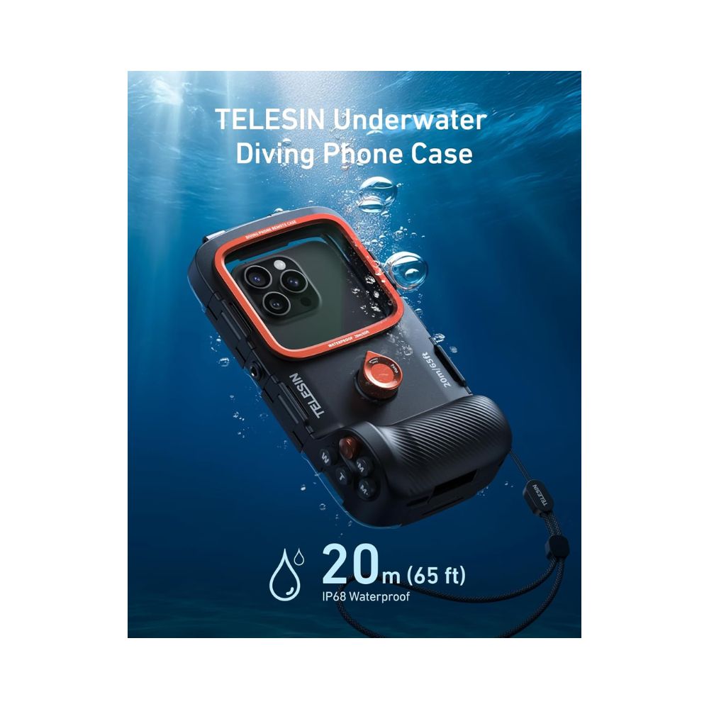 TELESIN Waterproof Underwater Diving Phone Case