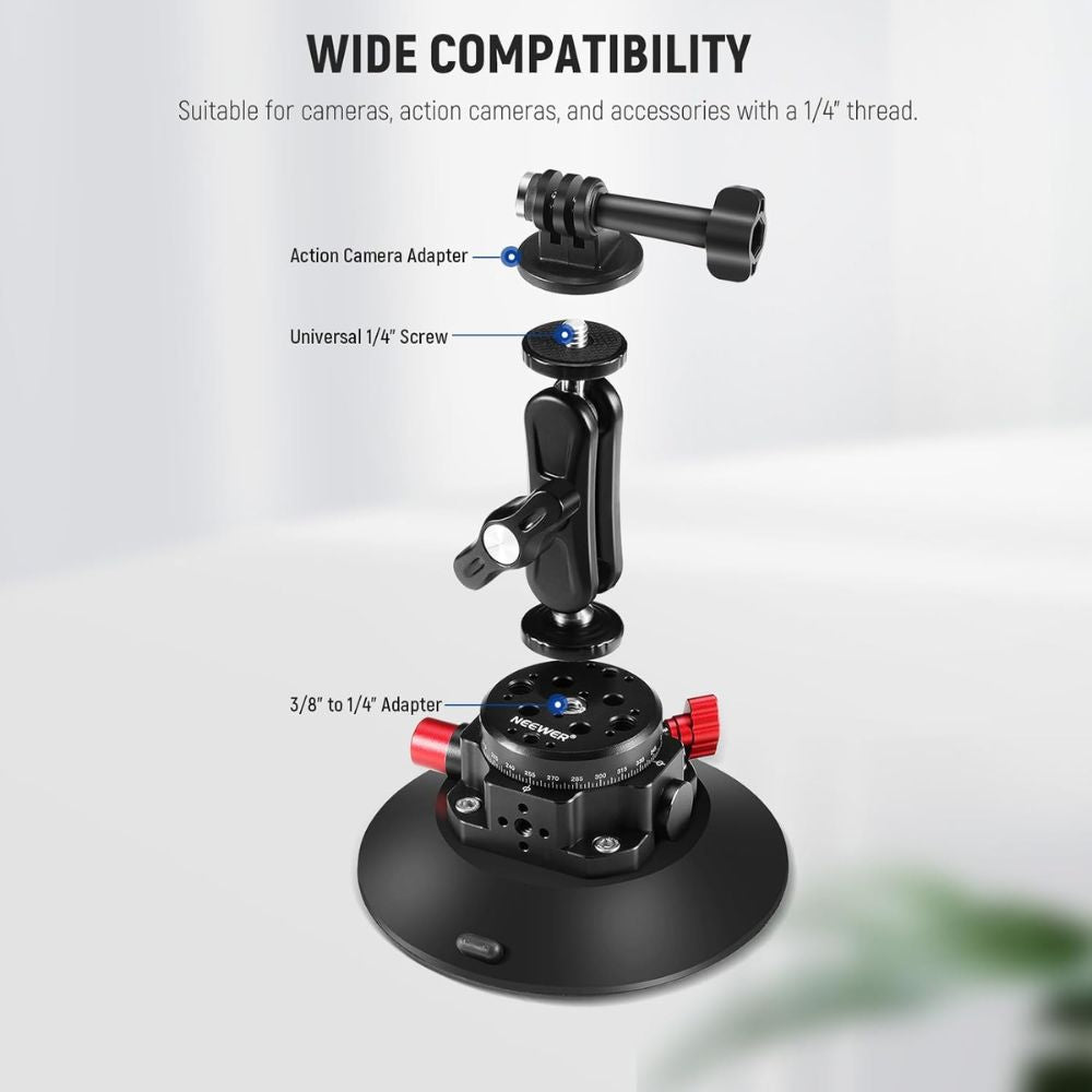 NEEWER Camera Suction Cup Mount