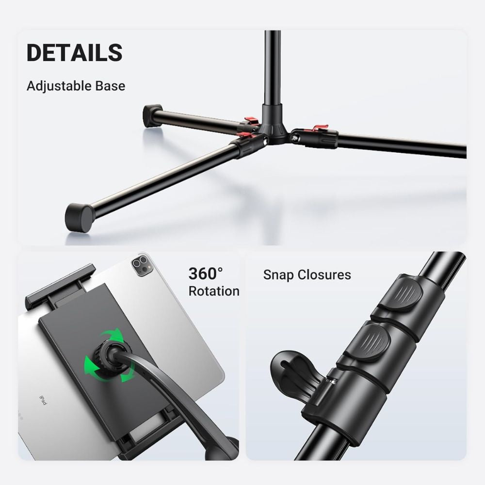 UGREEN Tablet Tripod Stand Floor Holder Mount
