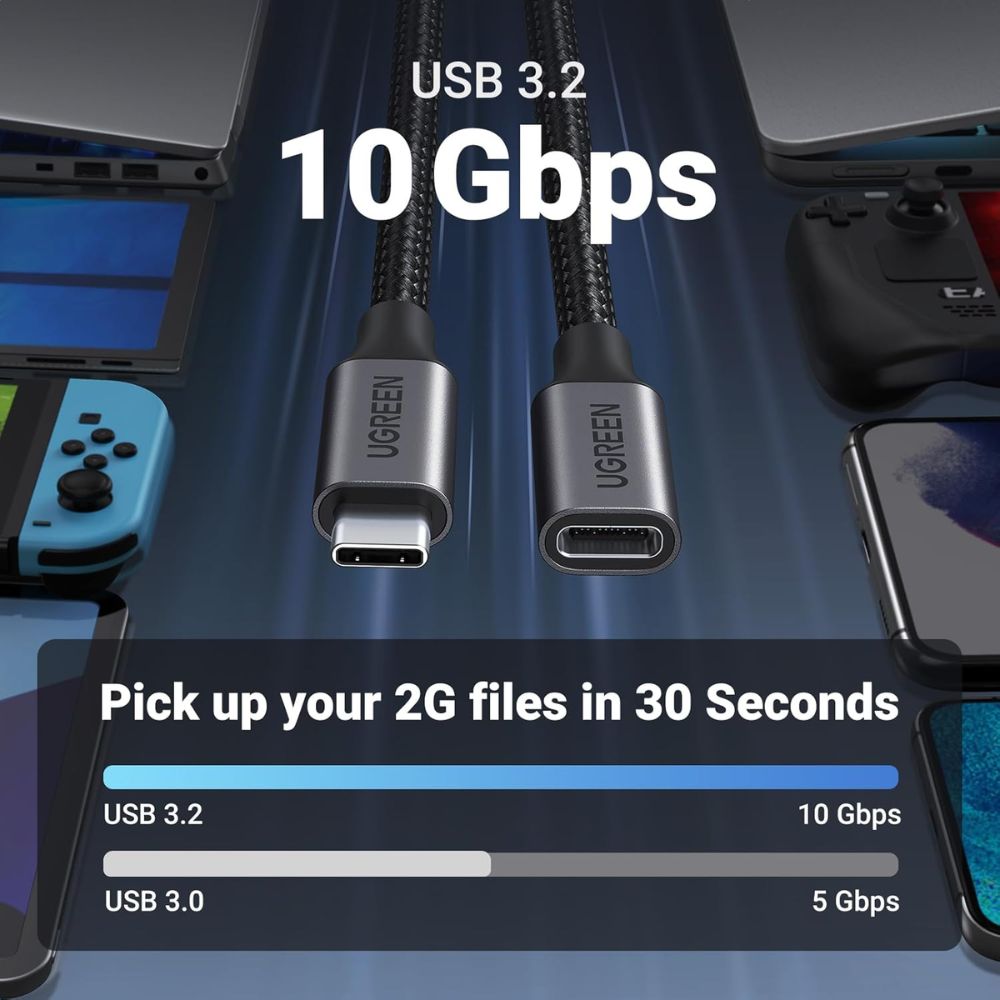 UGREEN USB 2.0 Cable Extension Male To Female