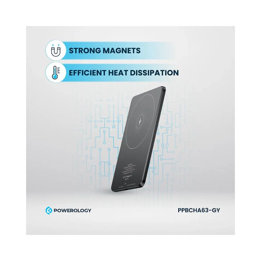 Powerology Ultra-Thin 5000mAh MagSafe Power Bank