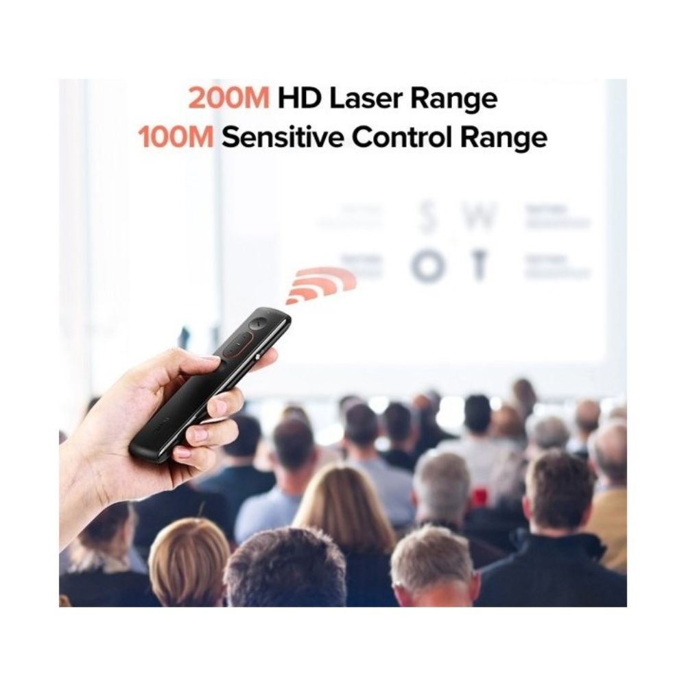 UGREEN Pro Wireless Lazer Presentation Remote with built-in laser pointer & Advanced function - LP479 50654