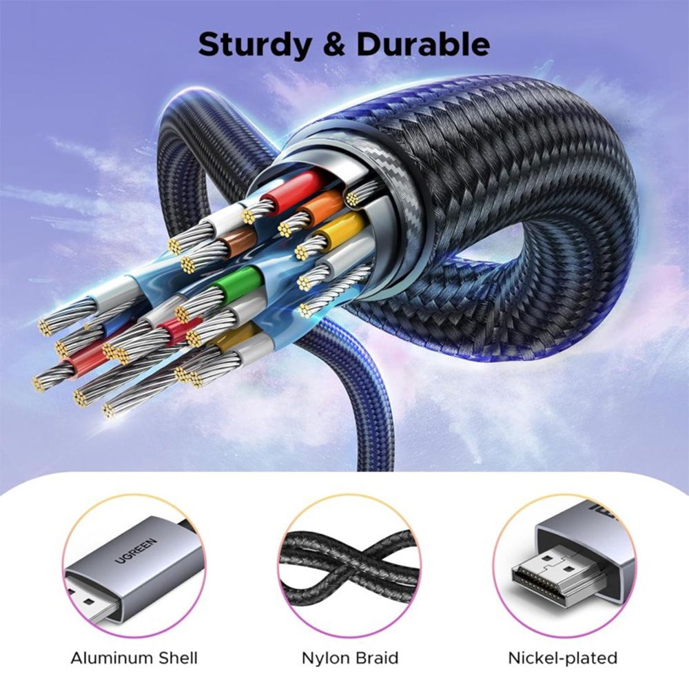 UGREEN HDMI to Display Port Cable, 4K@60Hz,1080P@240Hz/120Hz, Fast & Stable Transmission