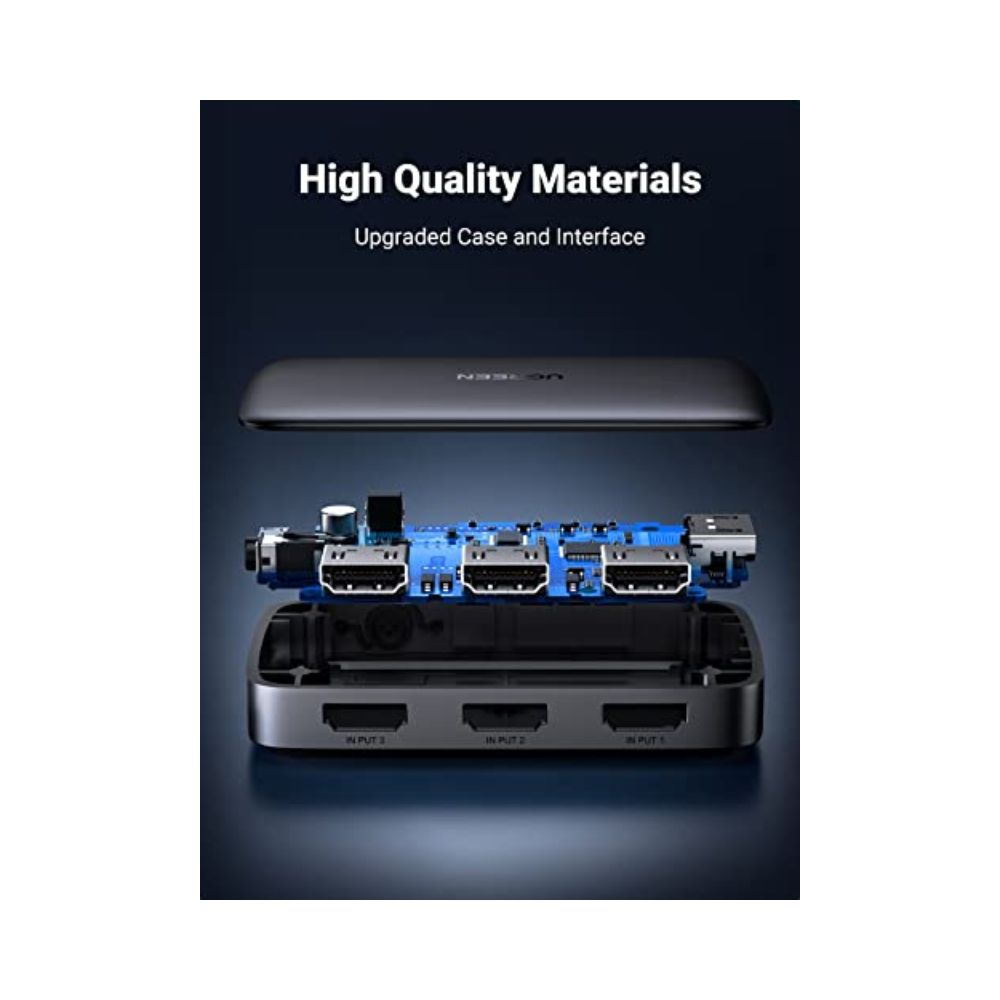 UGREEN HDMI Switch 3 IN 1 OUT HDMI Switcher Splitter | 80125