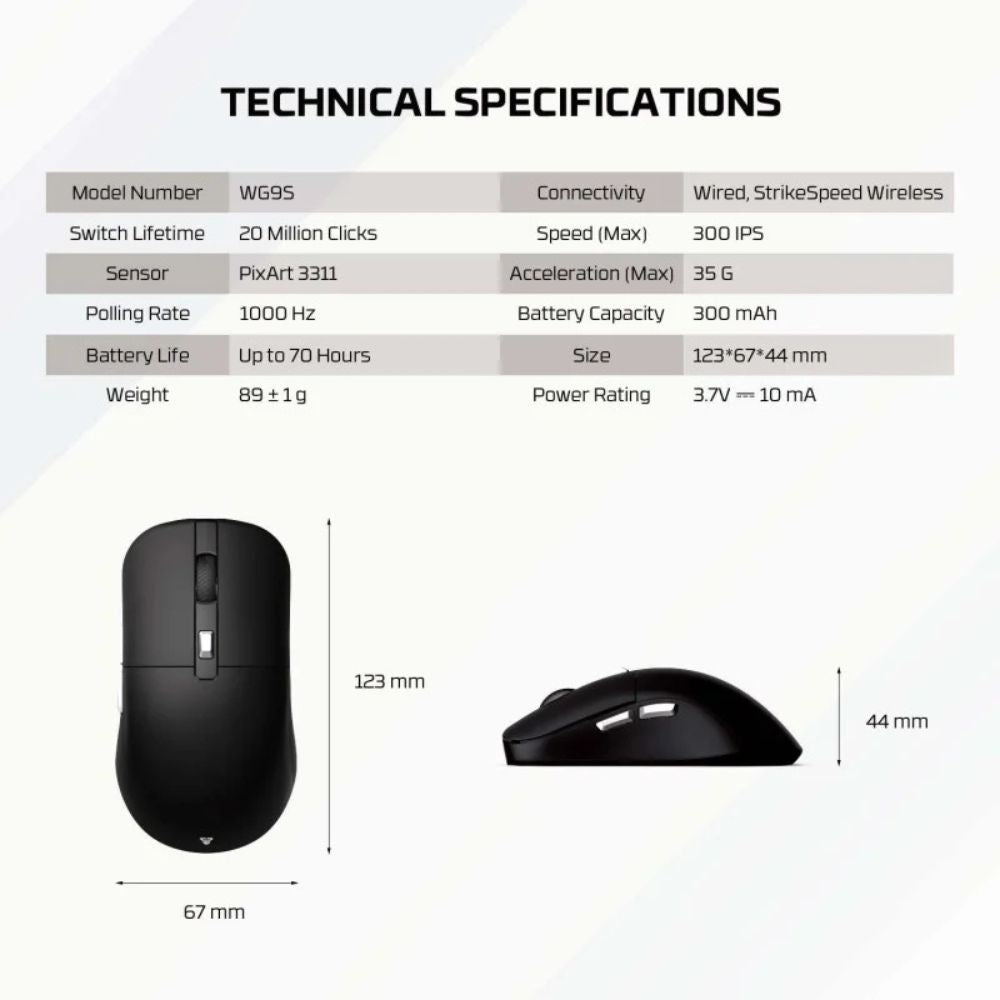 Fantech Kanata S (WG9S) Dual-Mode Gaming Mouse