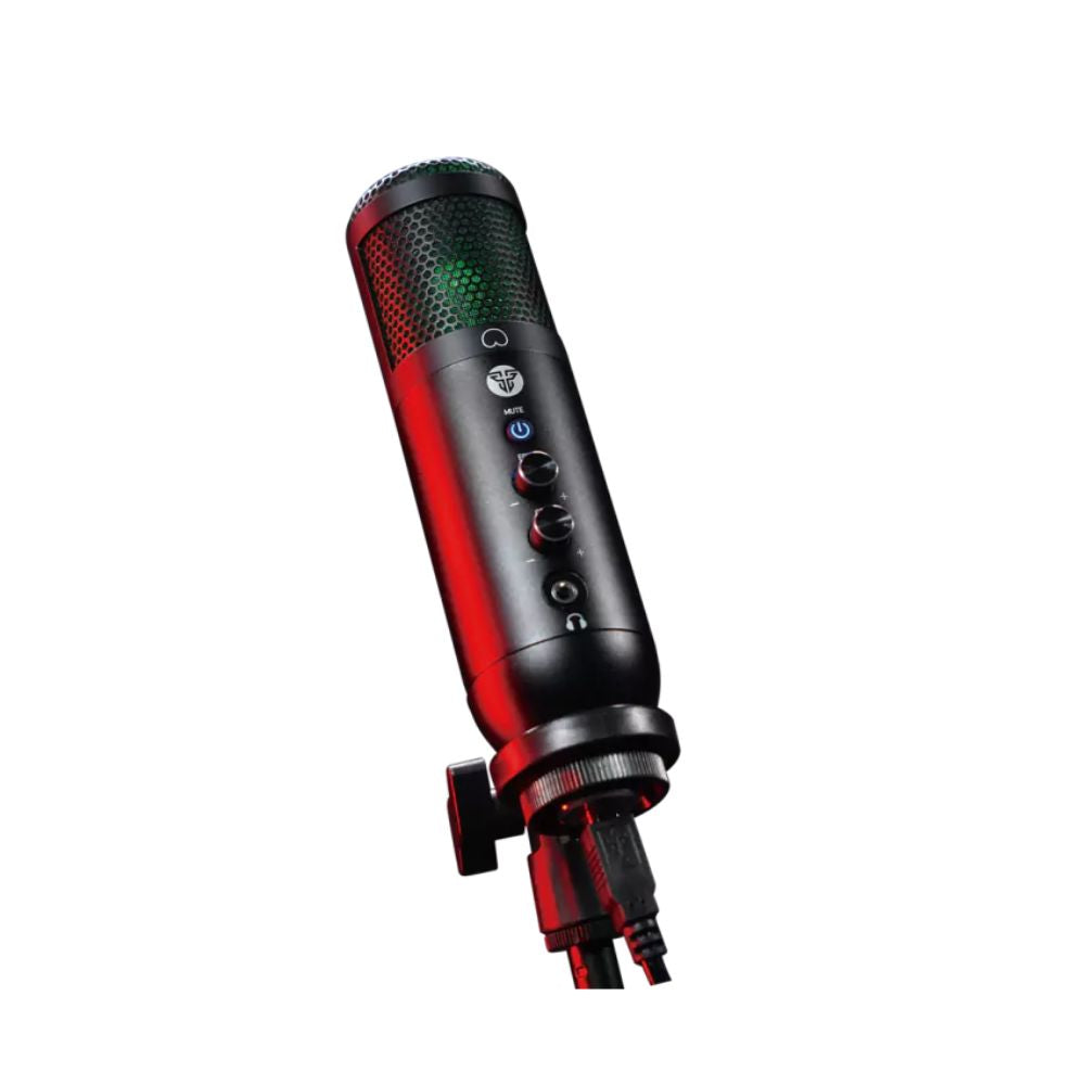Fantech LEVIOSA MCX01: Professional RGB Condenser Microphone For Streamer or Youtuber, USB Interface