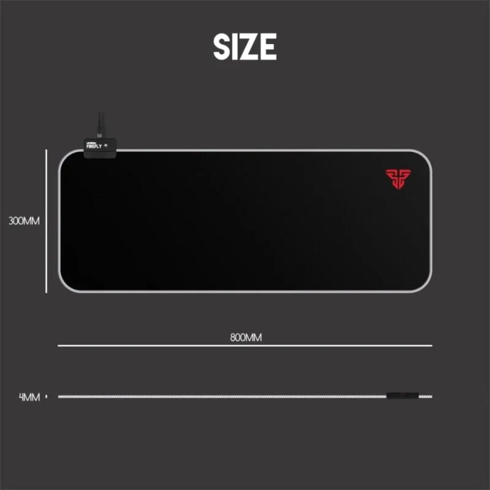 Fantech Mouse Pad Mpr800S Firefly Large Rgb Gaming