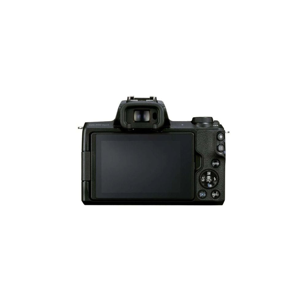 Canon EOS M50 Mirrorless Digital Camera (Black) + EF-M 15-45mm Lens 4K Video