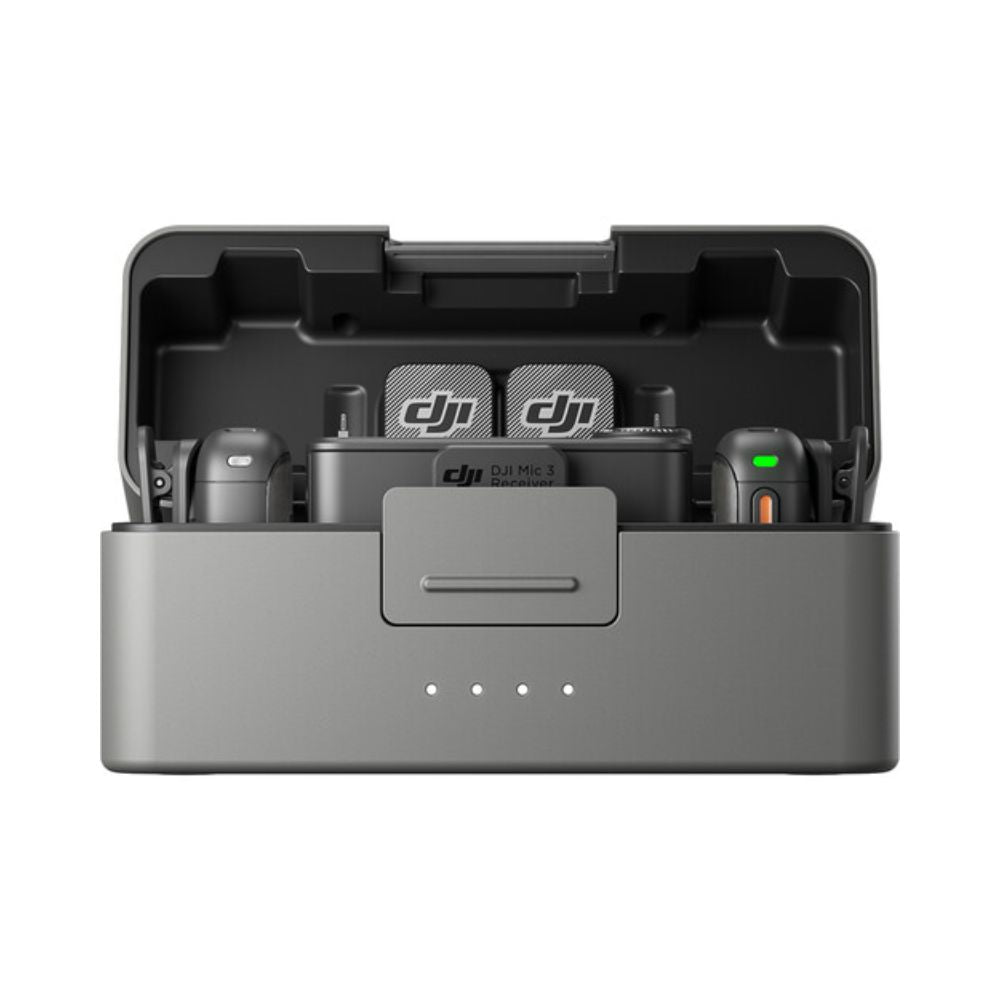 DJI Mic 3 2-Person Compact Wireless Microphone System - Dual Transmitters & Receiver - All-in-One Portable Audio Recording Kit
