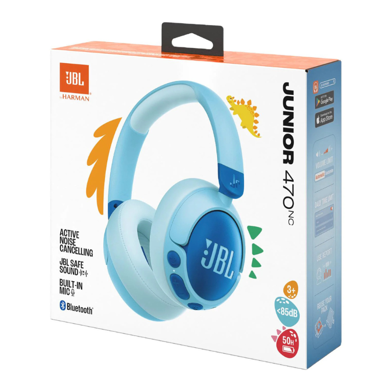 JBL JUNIOR 470NC Wireless NC Kids Over-Ear Headphones JR470NC