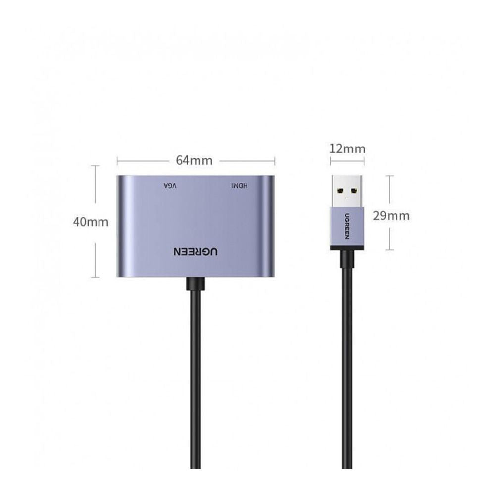 Ugreen USB 3.0 To HDMI + VGA Converter