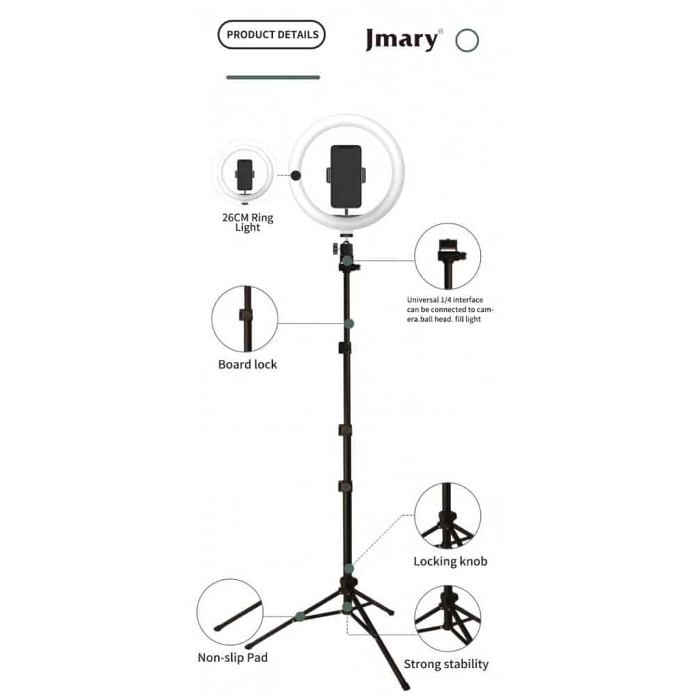 Ring Light JMARY FM-536A LIVE LED - Dslr Zone RingLight