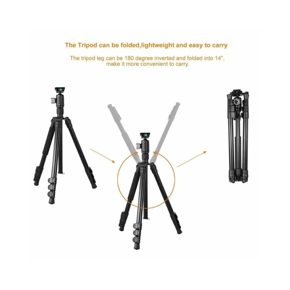 Kingjoy G555+G0 4-Section Travel Tripod Detachable Monopod