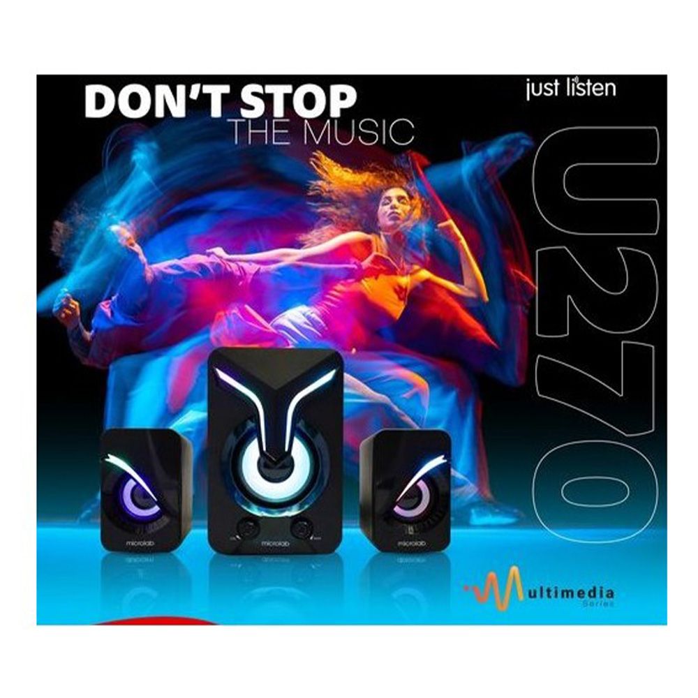 Microlab U270 2.1 Channel RGB Speaker | U270