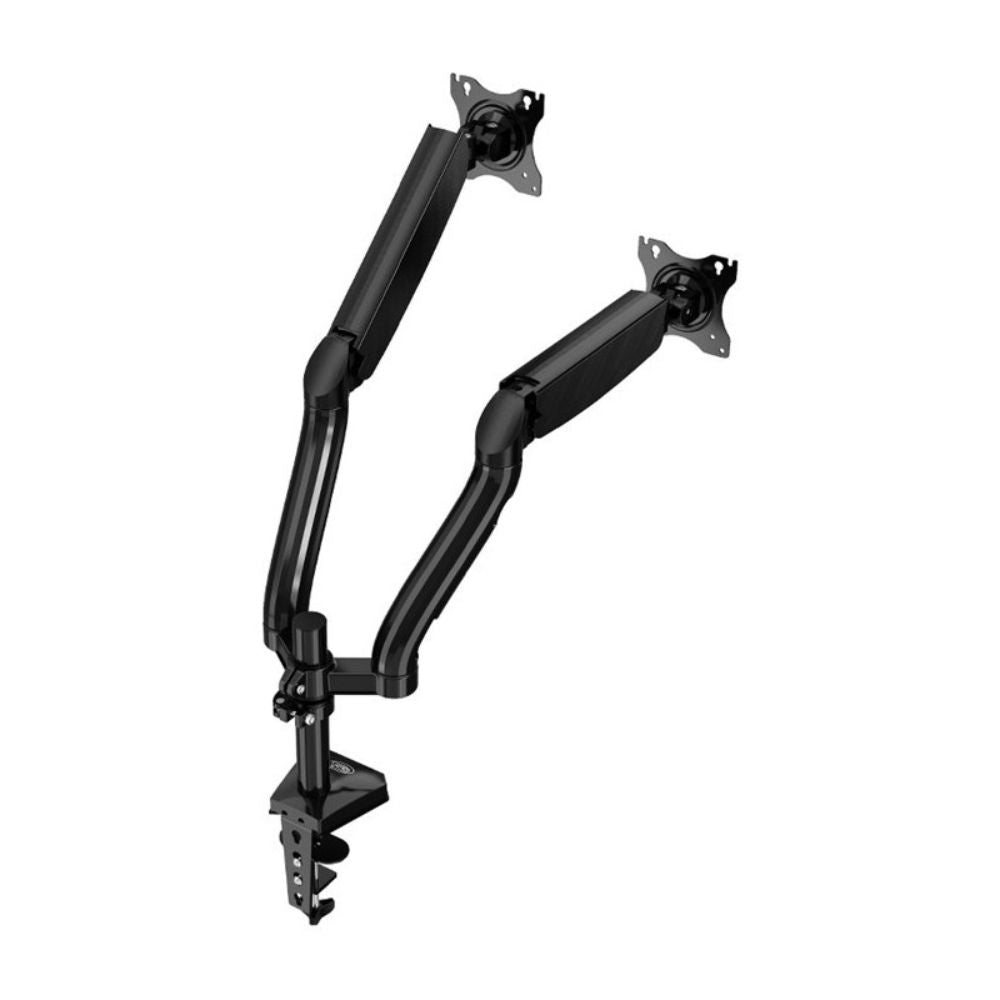 Kaloc DS90-2 Adjustable Dual Monitor Arm with Internal Gas Spring technology for Easy Adjustment, for Screens 17 to 32 Inches