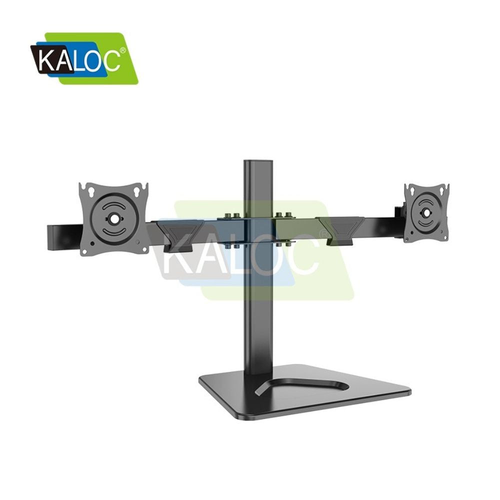 KALOC DZ220T Adjustable Horizontal Dual Monitor Arm, for Screens 17 to 27 Inches