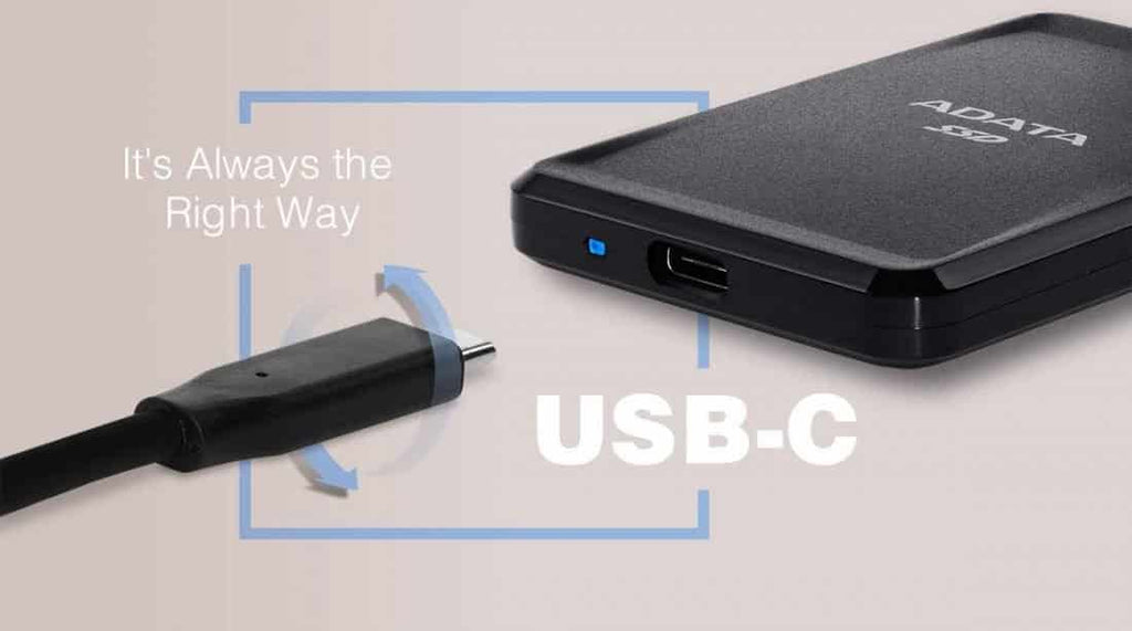 ADATA Entry SC685 Series: 1TB Black External SSD USB 3.2 Gen 2 Type-C