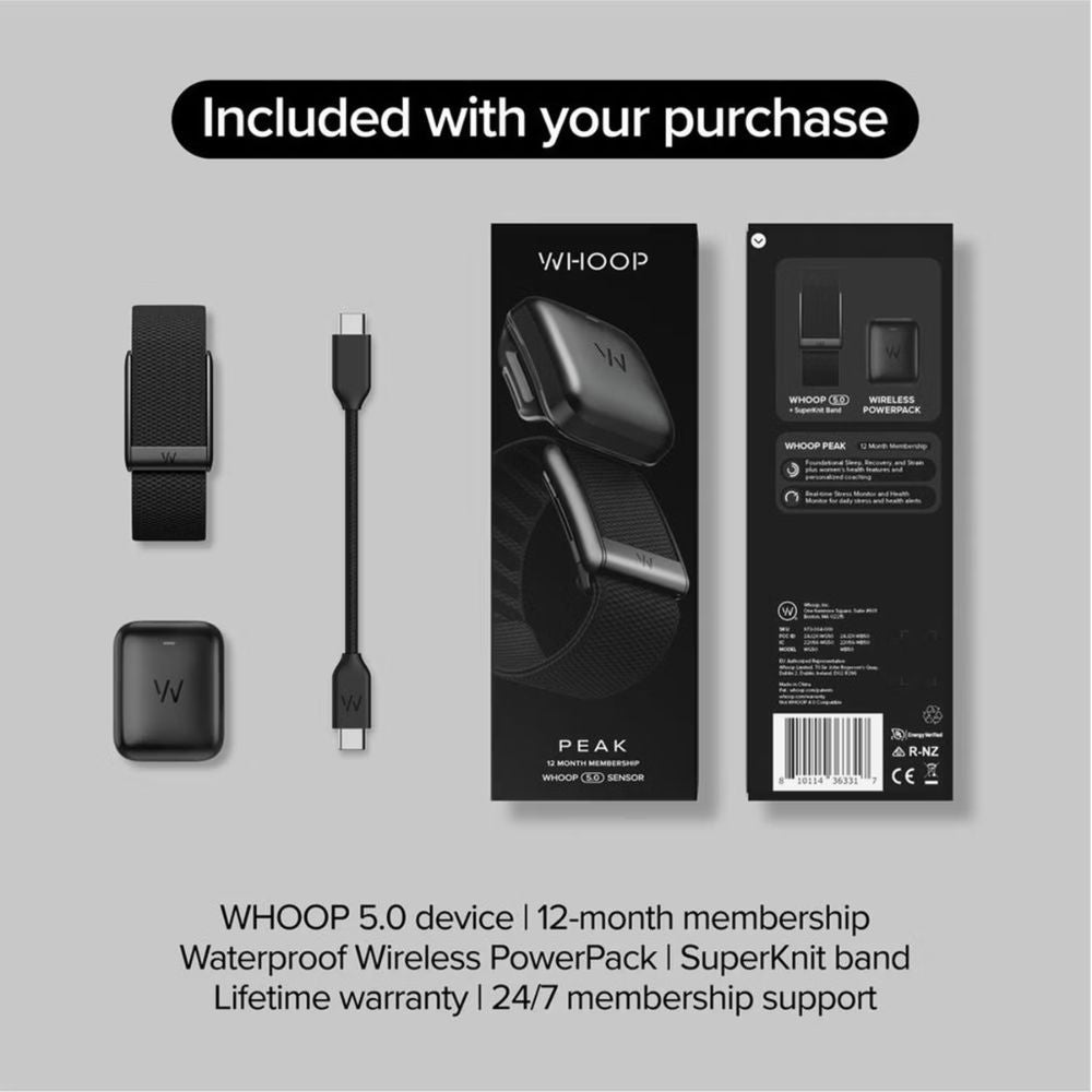 WHOOP Peak 5.0 - Health and Fitness Tracker