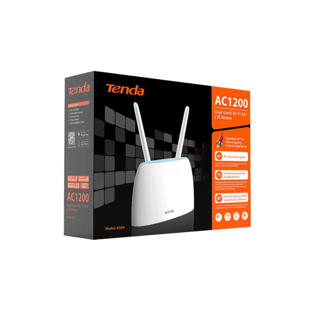 Tenda 4G09 AC1200 Dual-Band 4G+ LTE Router