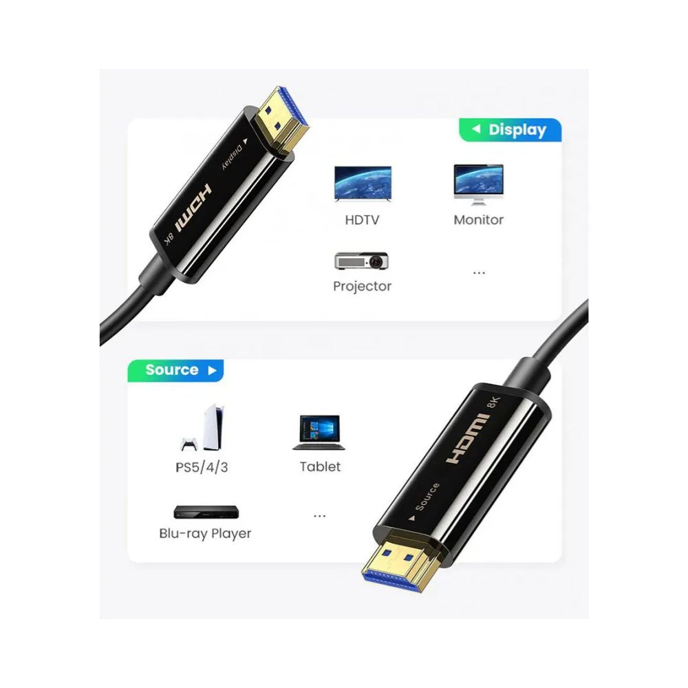 UGREEN 8K HDMI Fiber Optic Cable 2.1 Male to Male Premium Quality