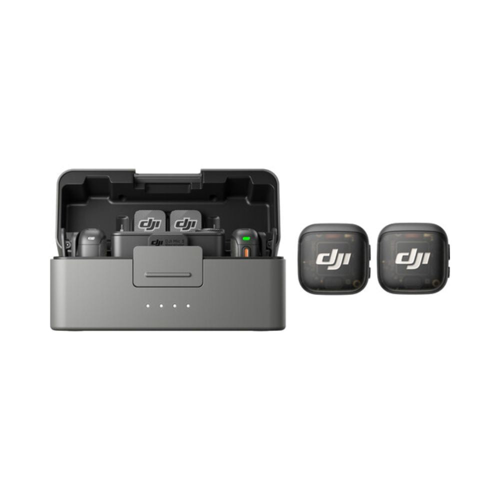 DJI Mic 3 2-Person Compact Wireless Microphone System - Dual Transmitters & Receiver - All-in-One Portable Audio Recording Kit