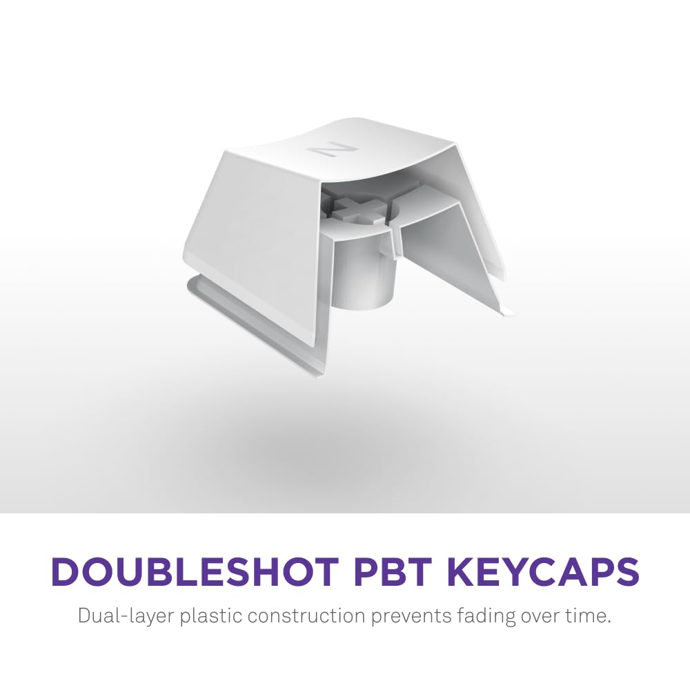 NZXT Function 2 MiniTKL KB-002NW-US, Wired Tenkeyless gaming keyboard, Adjustable Actuation, Double-Shot PBT Keycaps, RGB